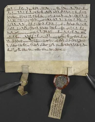 Latin Deed with Hebrew Quitclaim by Jacob ben Aaron