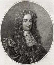 Laurence Hyde, engraved by Bocquet, illustration from 