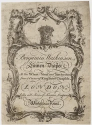 Linen Draper, Benjamin Watkinson, Trade Card