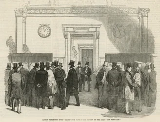 Lloyds Merchants Room - reading the news of the victory on the Alma