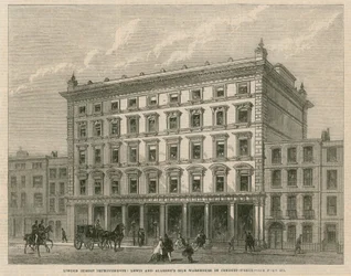 London street improvements: Lewis and Allenbys silk warehouse in Conduit Street