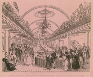 Long Room, Gallery of Practical Science, Adelaide Street, Strand, London