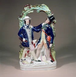Longton Hall group by Sampson Smith, c.1850