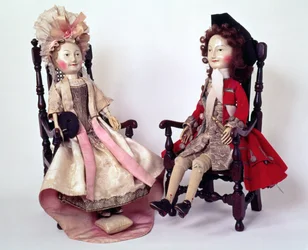 Lord and Lady Clapham, Wooden Dolls
