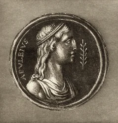 Lucius Apuleius, from the frontispiece to The Story of Cupid and Psyche by Lucius Apuleius, published in 1903