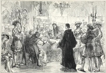 Luther before the Diet at Worms, illustration from The History of Protestantism by James Aitken Wylie, 1878