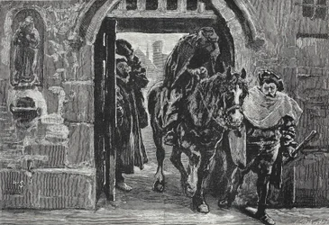 Luther escaping from Augsburg