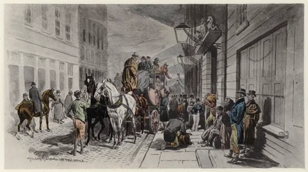 Mail-Coach Leaving the Post-Office