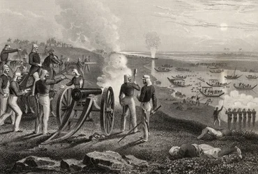 Major Eyre driving the Oude rebels from Allahabad in 1857, from 
