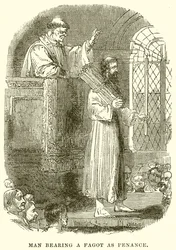 Man Bearing a Fagot as Penance