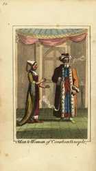 Man and Woman of Constantinople, Ottoman Empire