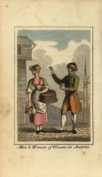 Man and woman of Vienna, Austria