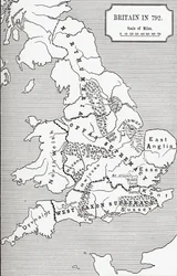 Map of Britain in 792, from 