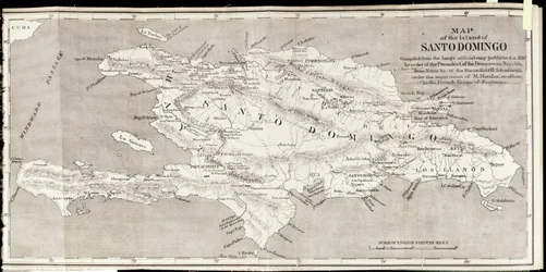 Map of the Island of Santo Domingo, from 
