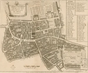 Map of the parish of St Giles in the Fields, London