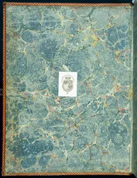 Marble endpaper, 1950s