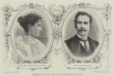 Marriage of the Honourable Miss Peel and Mr Rochfort Maguire