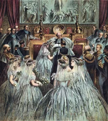 Marriage of the Prince of Wales (who became King Edward VII of England) with Alexandra of Denmark (Alexandra Caroline Marie Charlotte Louise Julie of Schleswig-Holstein-Sonderburg-Glucksbourg)