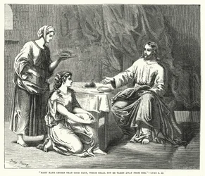 Mary hath chosen that good part, which shall not be taken away from her, Luke X, 42