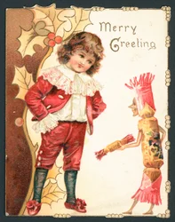 Merry Greeting Christmas card