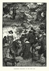 Mompesson preaching in the open air