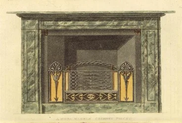 Mona Marble Chimney Piece, from Ackermann