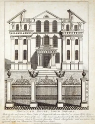 Monmouth House, Soho Square, published by N. Smith, 11th January 1791