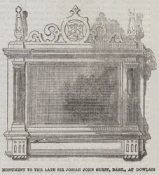 Monument to the late Sir Josiah John Guest, Baronet, at Dowlais