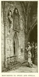 Monuments to Swift and Stella