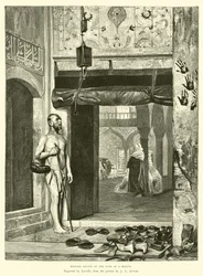 Moorish Santon at the Door of a Mosque