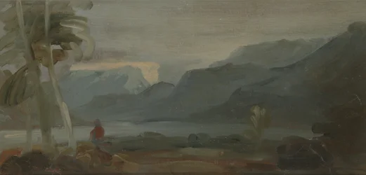 Mountainous Landscape with Figures and Cattle