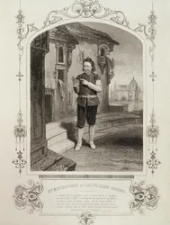 Mr. Buckstone as Lancelot Gobbo, Act II Scene 2, in The Merchant of Venice by William Shakespeare