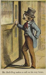 Mr. Bull-Dog Makes a Call on His Way Home