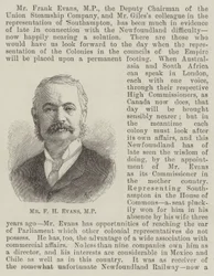 Mr F H Evans, MP