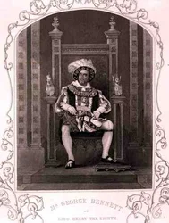 Mr George Bennett as King Henry the Eighth, in the play by William Shakespeare (engraving)
