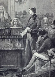 Mr Gladstone delivering his Maiden Speech in the House of Commons