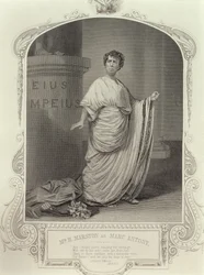 Mr. H. Marston as Marc Antony, Act III Scene 2, in Julius Caesar by William Shakespeare