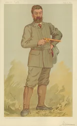 Mr. Walter Winans, The Record Revolver Shot, 17 August 1893, Vanity Fair Cartoon