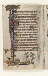 Ms 1-2005, f.175v, from the Macclesfield Psalter, Use of Sarum, East Anglia
