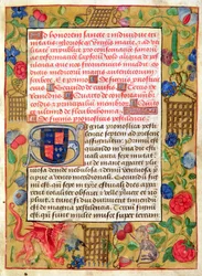 Page from a Collection of Plague Tracts in Latin and English, c.1500