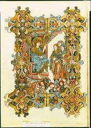 The Holy Women at the Tomb, from the Winchester Pontifical, late 10th to early 11th century