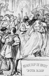 Much Ado About Nothing - Illustration in Works complete by William Shakespeare 1866