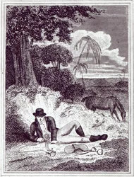 Mungo Park in Africa, an Illustration from 