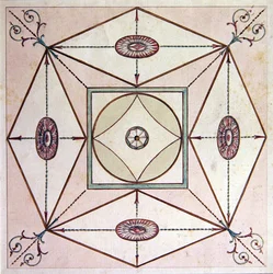 Neo-Classical ceiling design, Ugbrook Park, Devon, c.1770