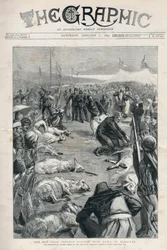 New Syria Ottoman railway from Haifa to Damascus - the sacrifice of fifteen sheep at the inaugural ceremony