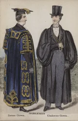 Noblemen at Cambridge, Dress Gown, Undress Gown
