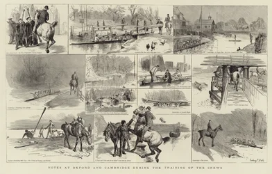 Notes at Oxford during the training of the crews