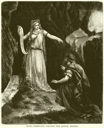 Numa Pompilius visiting the Nymph Egeria