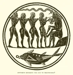Odysseus Offering the Cup to Polyphemus