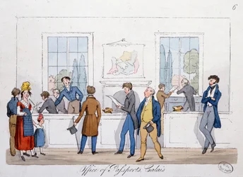 Office of Passports at Calais, 1822